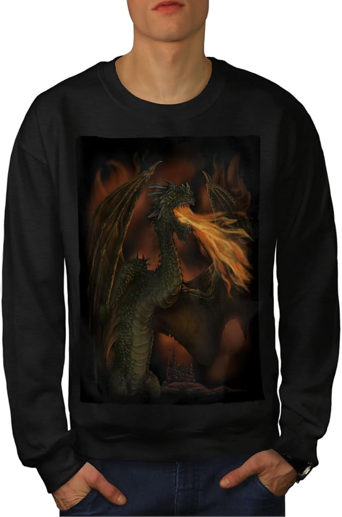 blue fire sweatshirt