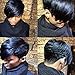 HOTKIS Short Bob Wigs Short Pixie Human Hair Wigs with Bangs Black Hair Short Wigs for Black Women (Side Bang)