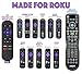Anderic RRU401 4-in-1 Advanced Universal with Backlight and Learning for All TVs, Roku Player, BluRay Player, Audio system, Xbox, and more - Universal Remote Control - Black