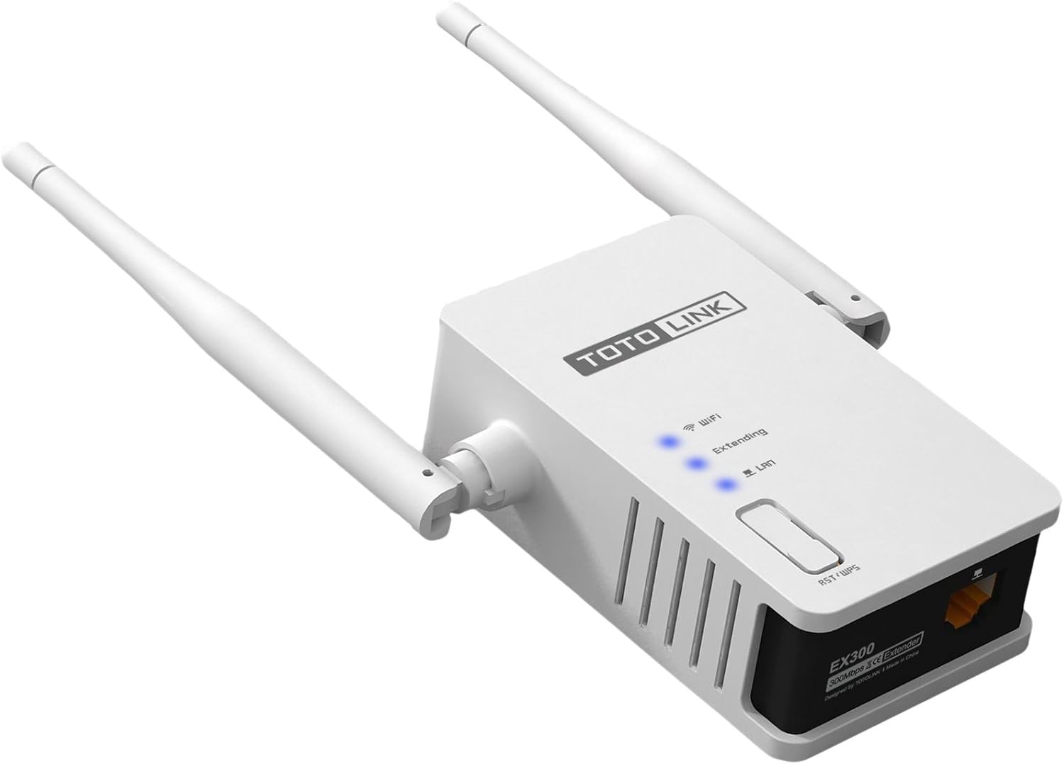 TOTOLINK EX300 300m 11n Wi Fi Extender External Antenna One Button