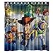 Custom the Toy Story 3 Waterproof Polyester Fabric Bathroom Shower Curtain Standard Size 66(w)x72(h)