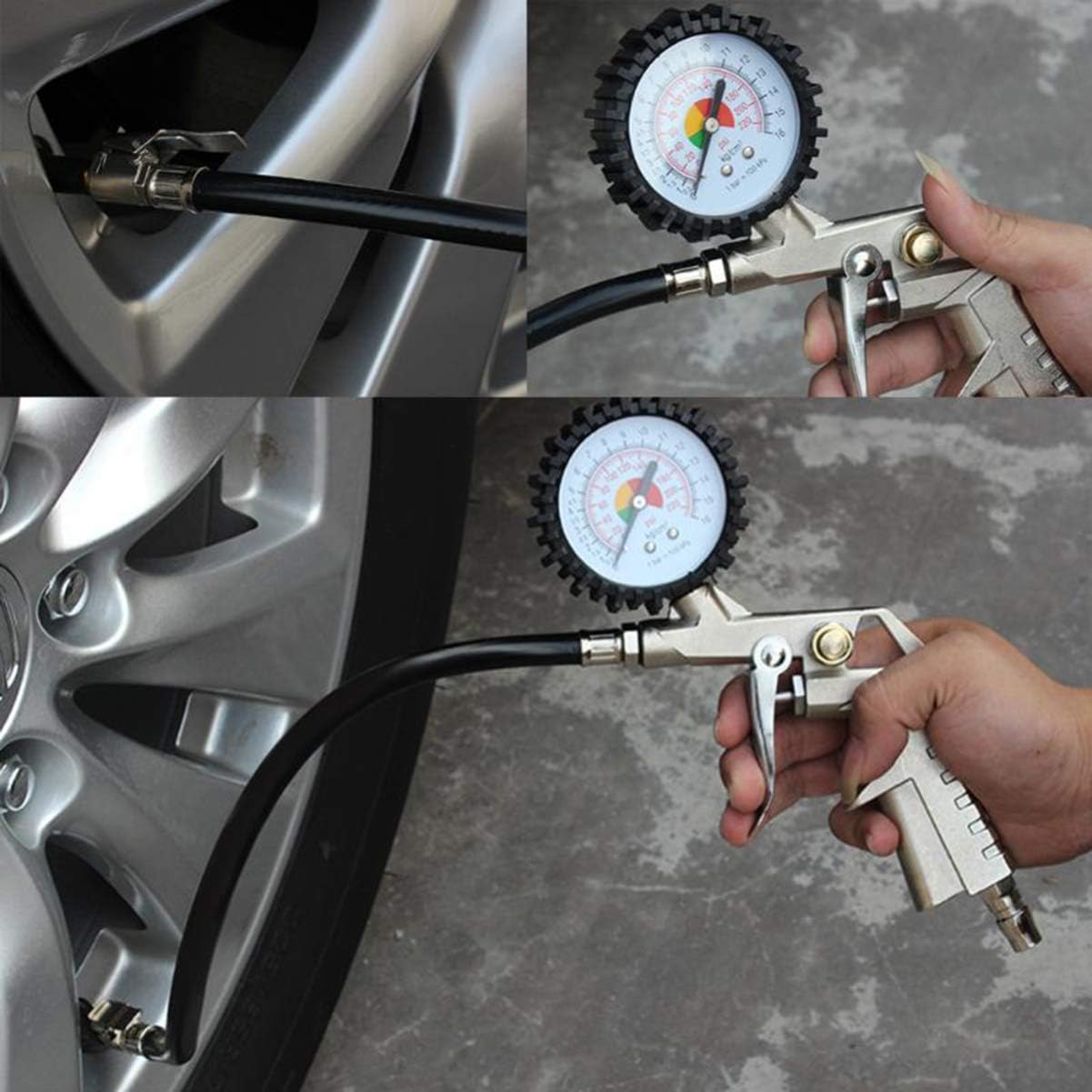 Adattatore Per Gonfiaggio Pneumatici Con Clip Rapida, In Ottone, Per Auto E Moto, Valvola Americana