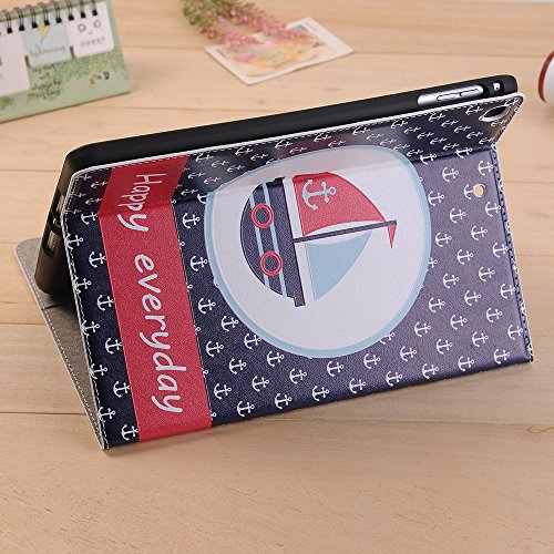 Sammid iPad Air Cute Case,Premium PU Leather Flip Folio Stand Case with Pen Holder Slot,for iPad Air/Air 2/2017/2018 New iPad - Thumbnail 4