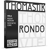 Thomastik-Infeld Rondo Viola Strings RO200, Synthetic Core Set for Advanced and Pro Players &ndash; Chrome A, D, &amp; G, Tungsten/Silver C &ndash; Maximum Power &ndash; Tonal Warmth - Vast Dynamic Range - Made in Vienna