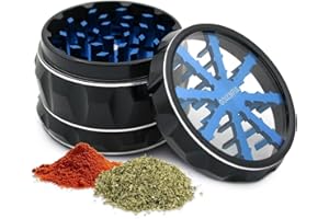 GOULIKFUL Grinder, 2.5 Inch Grinder, Aluminium Alloy Manual Grinder
