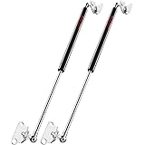 20 inch 35 lbs Gas Strut Shocks, 155 N Per Prop with L-Type Mounts for Cabinet Toy Box Toolbox Bench Trash Bin Dog Door Other
