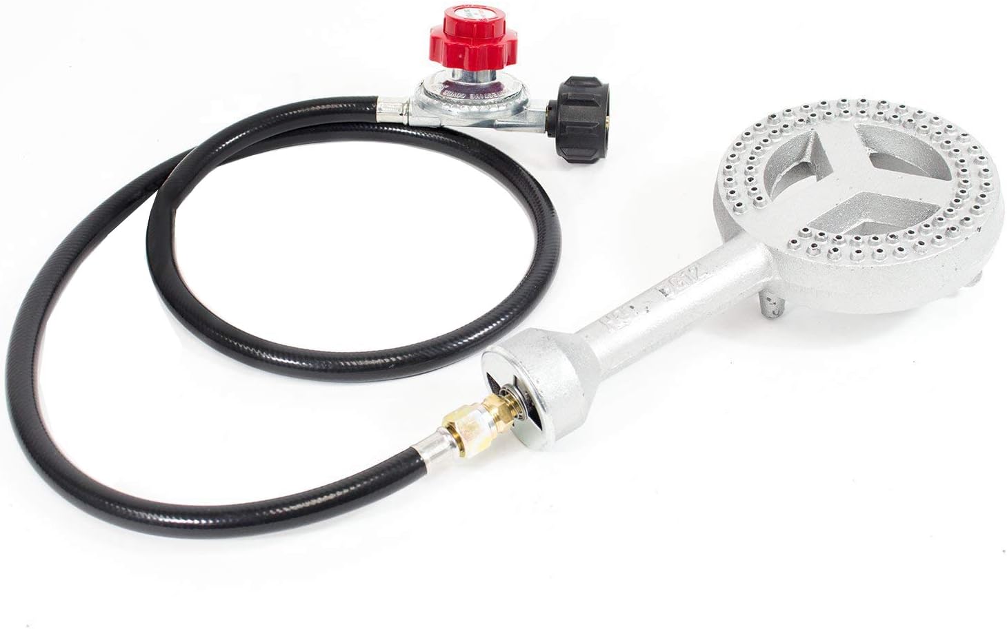 Gas ONE Propane High Pressure CastIron Round Burner Head with Brass