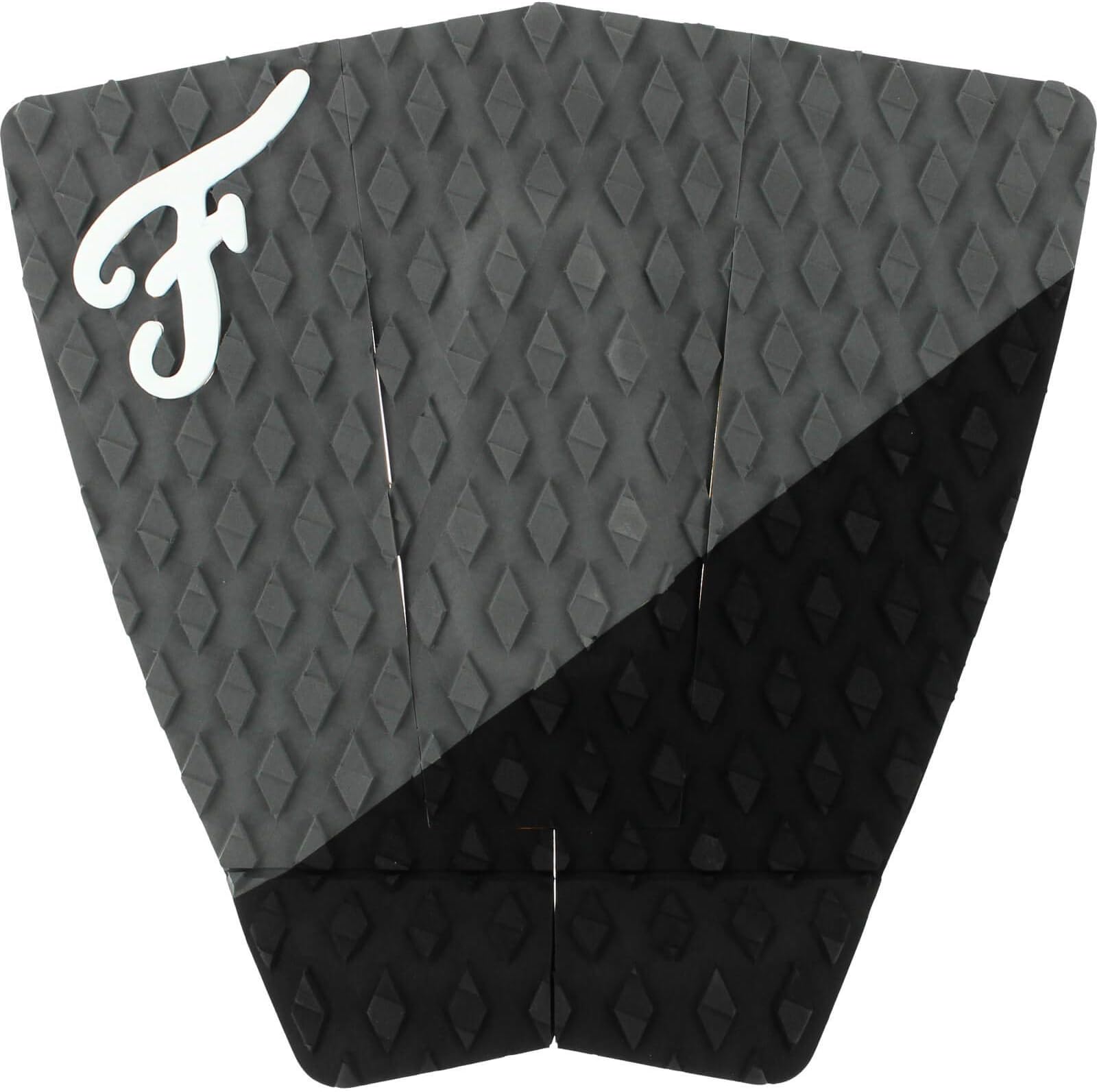 Famous Surf Port Coal/Black Surfboard Traction Pad - 3 Piece