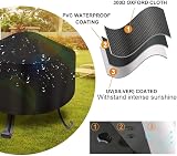Samhe 32-in Round Fire Pit Cover - Heavy Duty Waterproof & UV Resistant view 4