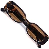 VANLINKER Retro Rectangle Polarized Sunglasses for Women Trendy Small 90s Style Vintage Narrow Rectangular Frame VL9848
