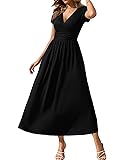 Gracyoga Black Empire Waist Dresses for Women