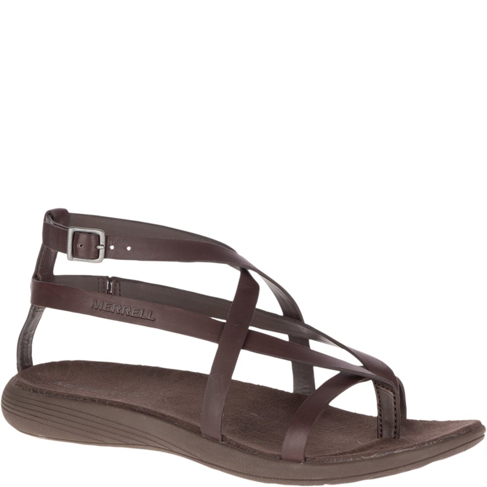 Merrell Women's Duskair Seaway Thong Leather in Kuwait Whizz Flats