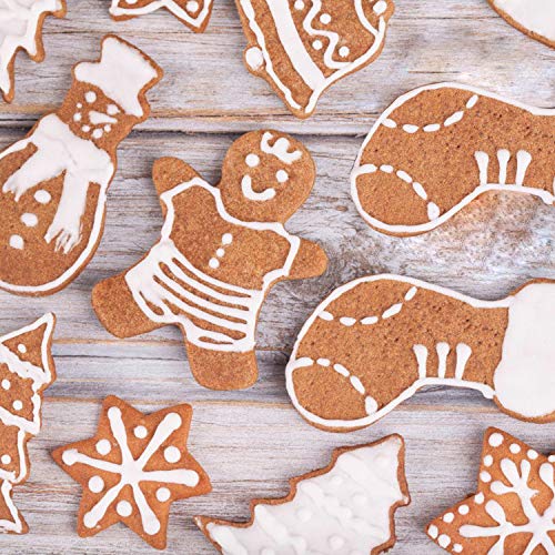 Christmas Cookie Cutters , RUCKAE 11-Piece Holiday Cookie Cutters Set, Christmas Tree, Christmas Socks,Snowman,Snowflake,etc,Cookies Molds for DIY Baking Cake Craft Pastry Bakeware Decoration