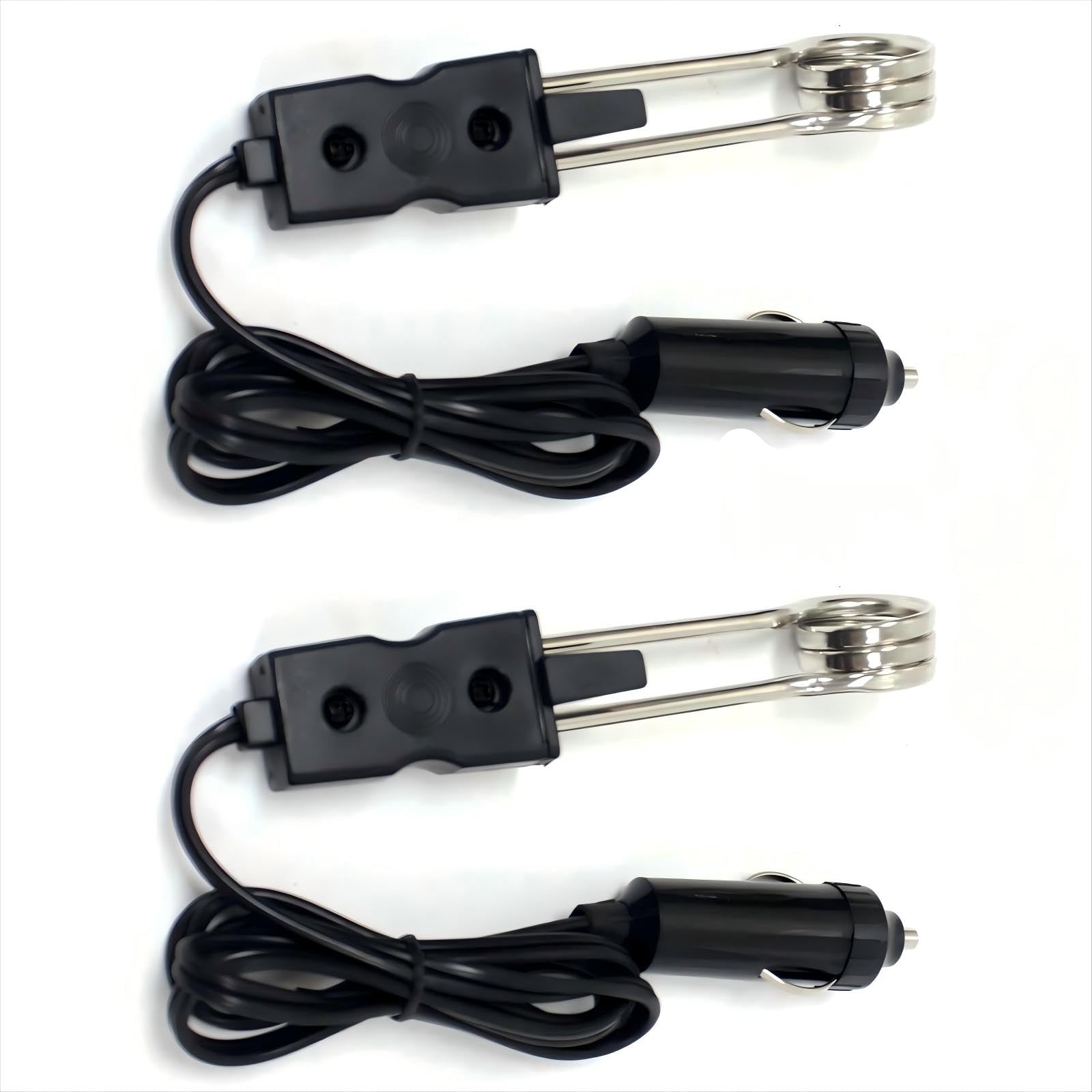 Photo 1 of 2 Pack 5" 12V Water Heater Boiler Element Portable Immersion Car Coffee Tea??Not Suitable for 24V? Mini Portable Electric Car Boiled Water Immersion Heater Traveling CampingWater Immersion Heater
