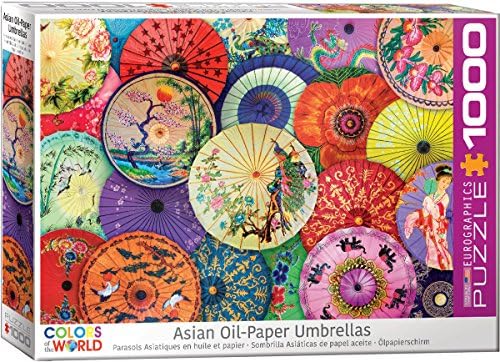 Eurographics Asian Oil Paper Umbrellas 1000-Piece Puzzle (1000 Piece)