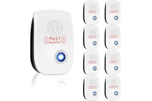 WYEWYE 8 Pack Ultrasonic Pest Repeller,Ultrasonic Repellent Plug in Mosquito Repellent Indoors,Bug Pest Ant Traps Indoor Repel Cockroach Ants Spider,Ultrasonic Mice Repellent for Home,Safe for Human&Pets