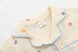 ACESTAR Toddler Little Girls Button Down Pajamas