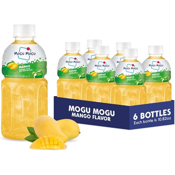 Amazon.com : Mogu Mogu Drink Passion Fruit (6 Bottles) Delicious