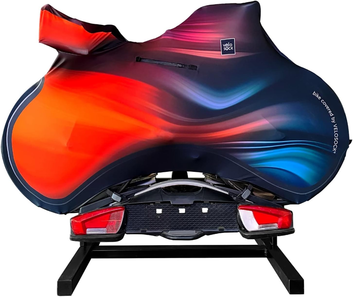 VELOSOCK Bicycle Cover for Car Racks Motion Wave - Full Bike Protection, Travel-Friendly, Water-Resistant, and Durable - for ROAD bikes