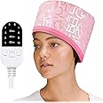 Hair Steamer for Natural Hair Home Use, Heat Cap for Deep Conditioning with Adjustable 2 Modes, and Intelligent Protection Black Hair Women for Scalp Treatment Spa Hair Care, Bronzing Pink