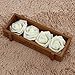 Lightingsky 3 x 1.6 x 3 inches 100pcs DIY Real Touch 3D Artificial Foam Rose Head Without Stem for Wedding Party Home Decoration (100pcs, Milky)
