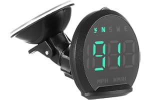 LNRUEG GPS Speedometer for Car, Car Digital Speedometer Display LCD Display with Compass Clock, Overspeed Alarm Fatigue Driving Reminder, USB 5V Powered Compatible with All Vehicles