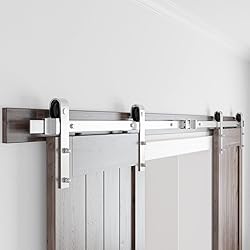 SMARTSTANDARD 8ft Siliding Barn Door Hardware Kit