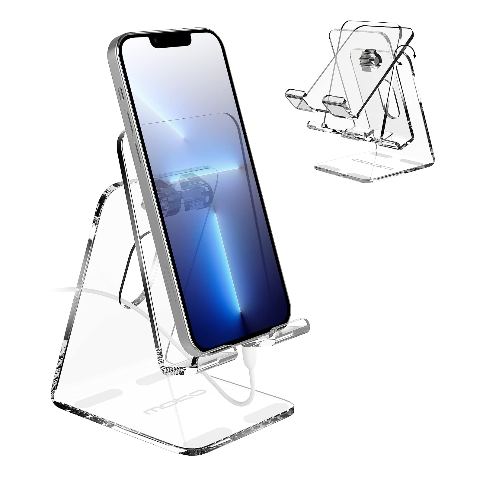 MoKo Acrylic Tablet Stand, Adjustable Angle Phone