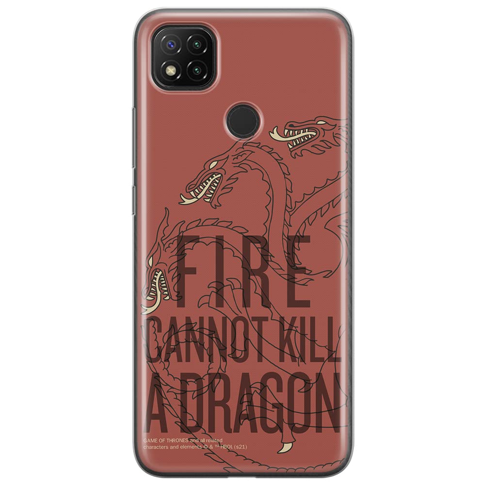 ERT GROUP mobile phone case for Xiaomi REDMI 9C original and officially Licensed Game of Thrones pattern 015 optimally adapted to the shape of the mobile phone, case made of TPU