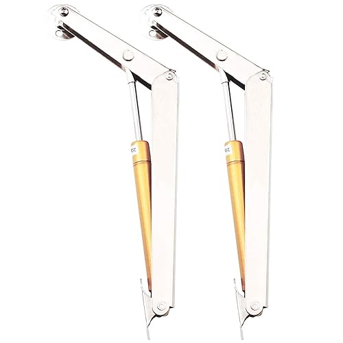 Lid Support Hinge, Tiberham 200N Heavy Duty Gas Spring Lid Stay Hinge  Buffer Damper, Tatami Supports Gas Strut Hydraulic Rod for Kitchen Cabinet  Door