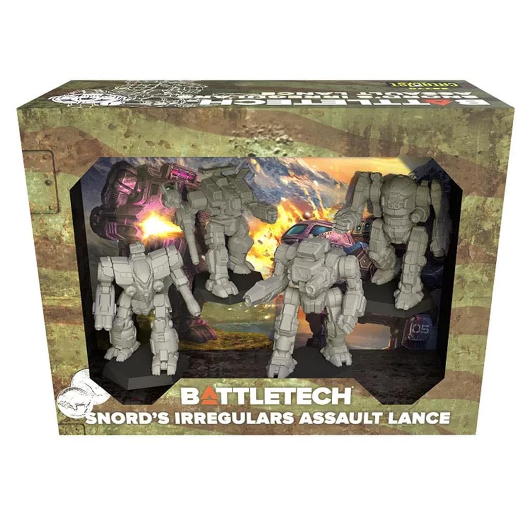 Catalyst Game Labs BattleTech | Miniatures | Snord's Irregulars Assault Lance | Expansion | Miniature Game Ages 14+