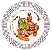 Signature Collection Premium China Like White/silver 40 Pieces Plastic Plates Package, Wedding and Party Dinnerware (Includes 20 7.5 Inch Plates, 20 10.25 Inch Plates)