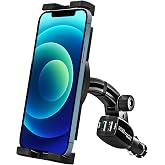 woleyi Cigarette Lighter Car Phone Mount [Dual USB Charger] Fast Charging Cig Lighter Cell Phone Holder, Phone Holders for Your Car for iPhone Air 17 Pro Max, 16 15 14 13 12 Plus, S25, All Smartphones