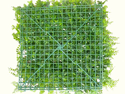 Artificial Hedge Plant Privacy Fence Screen Greenery Panels for Both Outdoor or Indoor, garden or backyard home decorations (48pack around 132 sqf) (20x20 inch Artificial Style B, 48PC)