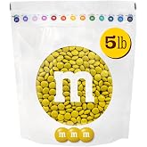 M&amp;M'S Yellow Milk Chocolate Candy, 5 lb Bulk Resealable Bag