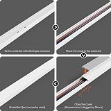Anomat Cable Trunking White 6m Kit 15x40cm Self Adhesive Pipe Management view 3