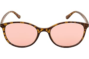 Family Tree Remedies FL-41 Migraine Glasses for Light Sensitivity/Photophobia–Indoor/Outdoor Transitional Lens–Tortoise Frame