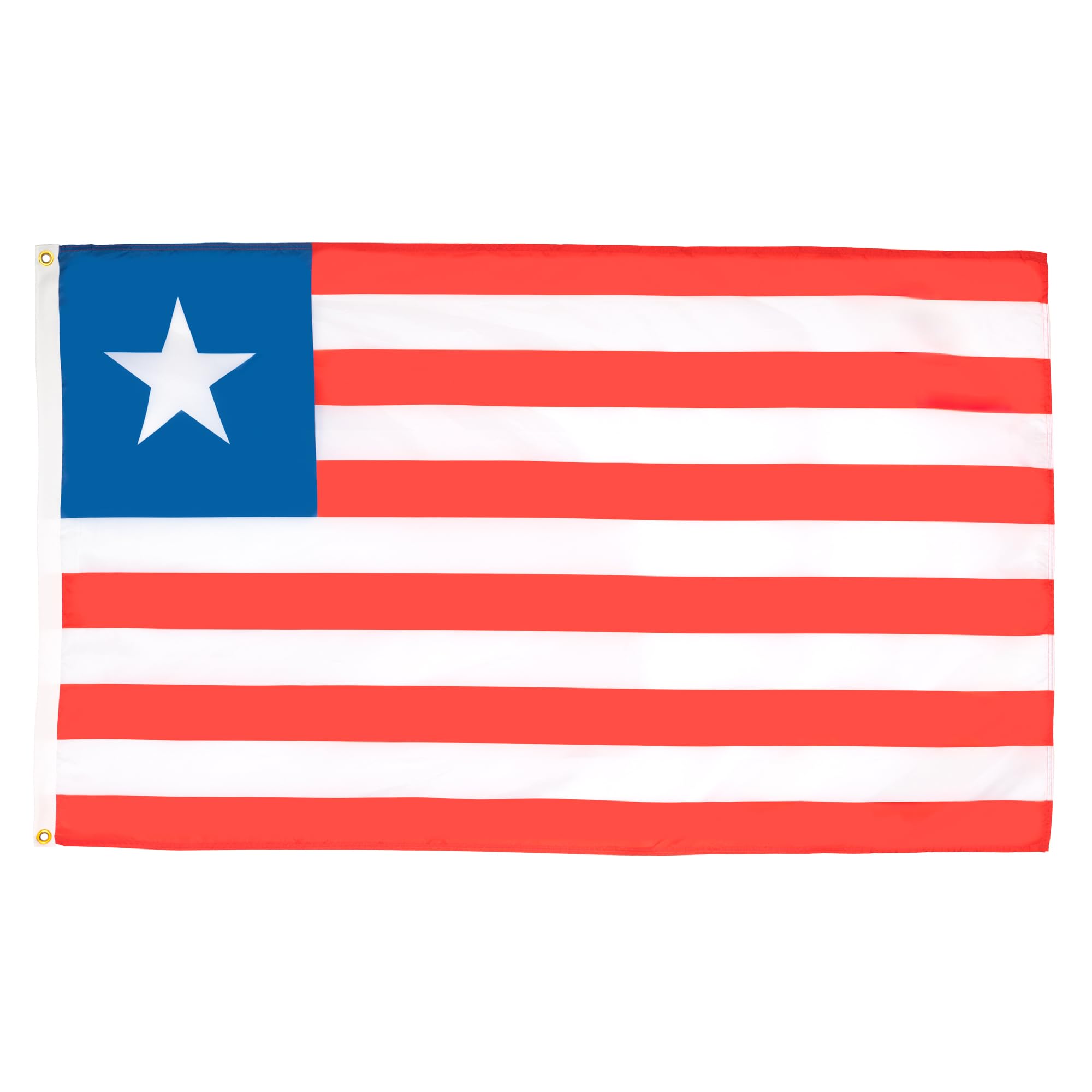 AZ FLAG - Liberia Flag - 2x3 Ft - 100D Polyester Liberian Banner with Two Metal Grommets - Fade Resistant - Vivid Colors - 2' x 3' Feet - 90x60 Cm — image 1