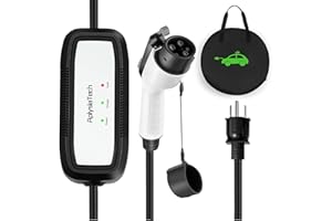AplysiaTech Portable EV Charger Level 1, 15Amp 110V, Electric Vehicle Charger with 21Ft Extension Cord,NEMA 5-15P for Plug-in Home EV Charging Station,Compatible with SAE J1772 EVs(Tesla Need Adapter)