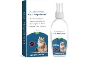 Cat Repellent Spray, Anti Scratch Cat Deterrent Spray -Scent & Bitter -Keep Pet Off Limits Areas, Protect Furniture Sofa Rug 