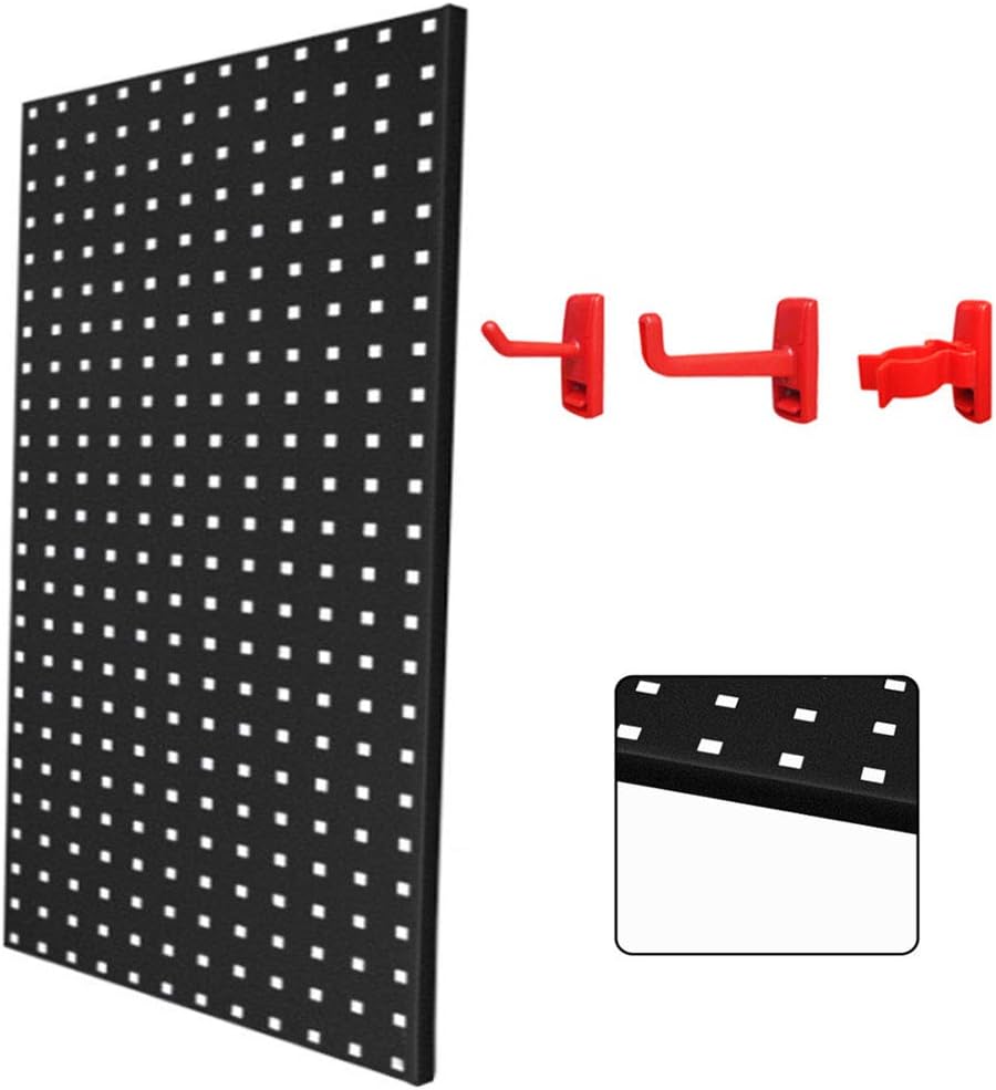 Metal Pegboard Panel Garage,Heavy Duty Storage Tool Board Organizer with Assorted Hook Accessories,Peg Boards for Home Shed Garage Workshop,900450Mm,A