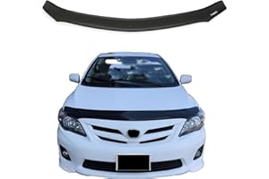 BMY Hood Deflector/Front Bug Shield Compatible for Toyota Corolla 2008-2013 Hood Guard Bonnet Protector | Particles & Bug | C