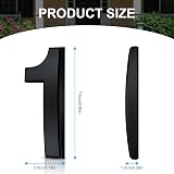 Vicloon 3D Self Adhesive Mailbox Number 3 Inches Black ABS Acrylic view 2
