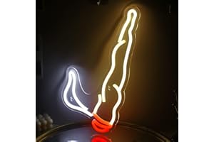 ineonlife Led Neon Sign, Weed neon sign, Red White Neon Signs for Wall Decor Unique Night Light for Boys Stoner Gifts Living Bedroom Room Shop Hotel Bar Party Supplies (Acrylic USB Powered)