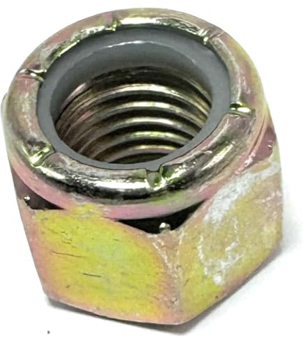 10pcs 3/8"-24 Hex Nut, Nylon Insert, Zinc Plated Steel, Fine Thread - View #10