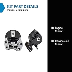 TRQ Engine & Transmission Mount Kit Compatible with