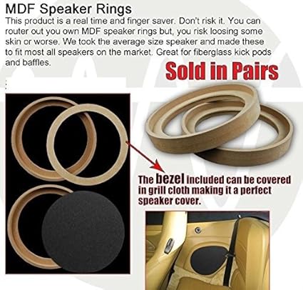 8 inch speaker rings