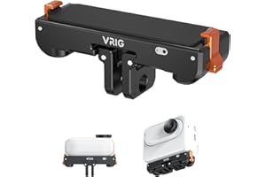 VRIG EXPRESS VRIG Magnetic Quick Release Mount for Insta360 GO 3S /GO 3- Aluminum Snap-On Magnetic Base with Foldable Adapter and 1/4" Adapter for Tripods & Selfie Sticks, Vlogging