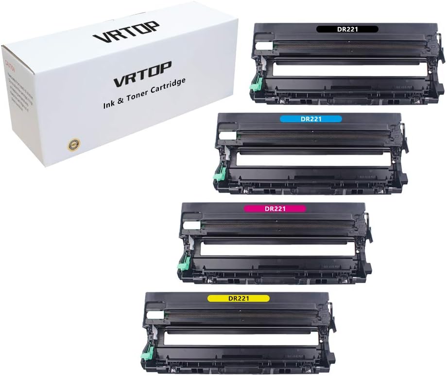 VRTOPINK Compatible DR221CL Drum Unit DR-221 Replacement for Brother MFC-9130CW MFC-9330CDW MFC-9340CDW HL-3140CW HL-3150CDN HL-3170CDW HL-3180CDW (DR221BCMY)