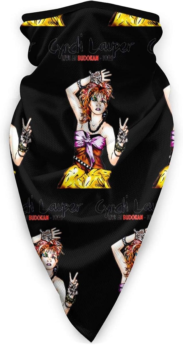Cyndi Lauper Unisex Warmer Headwear Face Mask Cover Neck Sun Protection Head Scarf